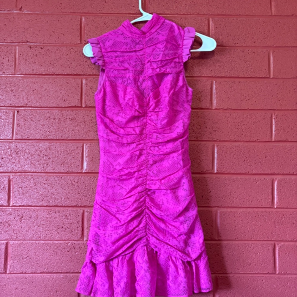 Saylor Pink Lace Dress